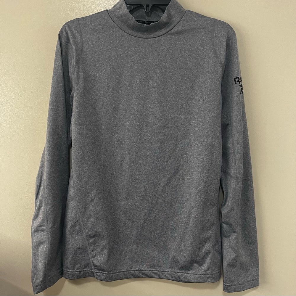 Reebok Men's Charcoal Long Sleeve Tee